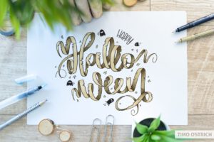 Digital Lettering für Halloween